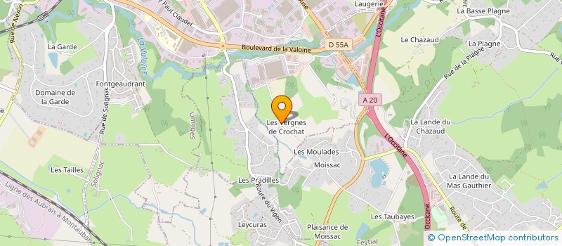localisation de l'entreprise HENRY à LIMOGES