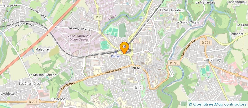 localisation de l'entreprise HENRY à DINAN