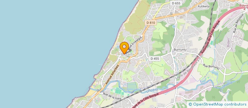 localisation de l'entreprise HENRY à BIDART