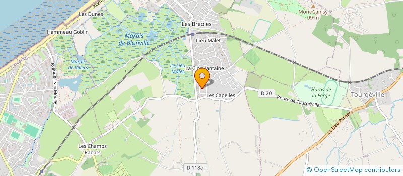 localisation de l'entreprise HENRY B à BLONVILLE-SUR-MER