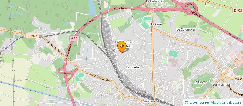 localisation de l'entreprise HENRY BTP  VIERZON