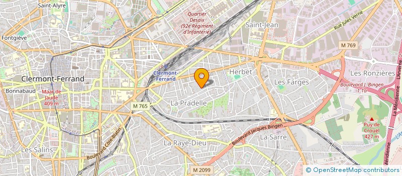 localisation de l'entreprise HENRY ET FILS à CLERMONT-FERRAND