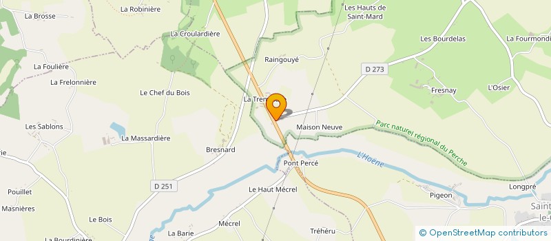 localisation de l'entreprise HENRY FRERES ET COMPAGNIE à STE CERONNE LES MORTAGNE