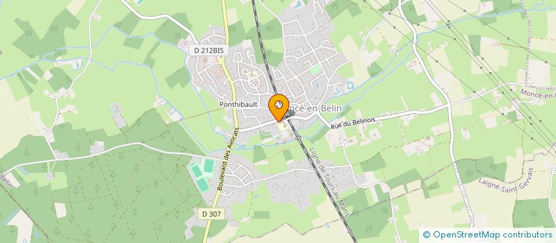 localisation de l'entreprise HENRY-INVEST  MONCE-EN-BELIN