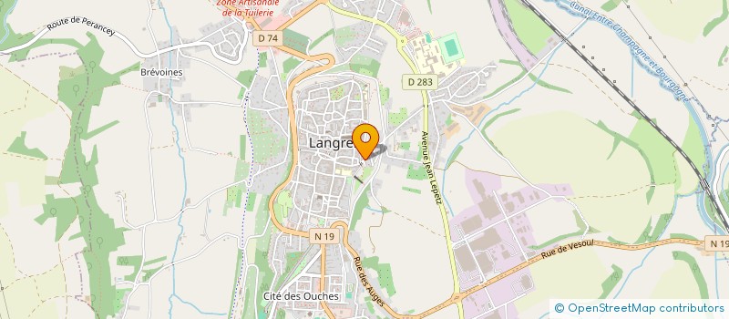 localisation de l'entreprise HENRY IV à LANGRES