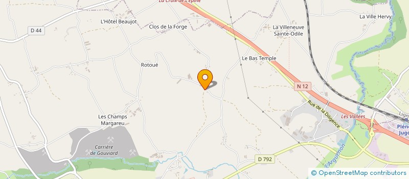 localisation de l'entreprise HENRY NOEL  PLENEE-JUGON