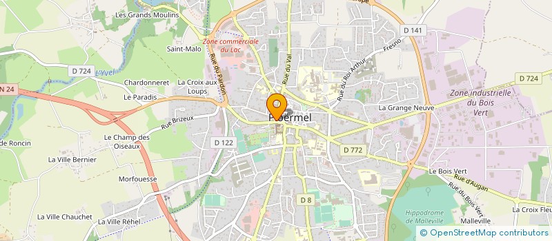 localisation de l'entreprise HENRY OPTIC à PLOERMEL