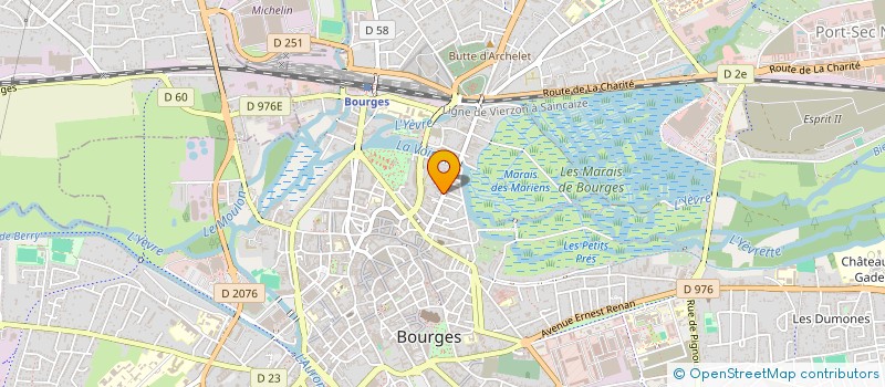 localisation de l'entreprise HENRY ROBERT ET FRANCOISE  BOURGES