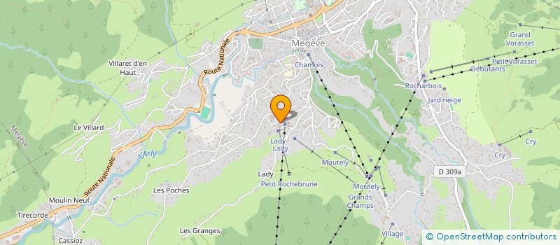 localisation de l'entreprise HENRY SPORTS  MEGEVE