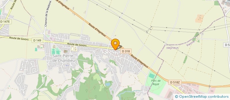 localisation de l'entreprise HENRY TORRALBA  SAINT-PIERRE-DE-CHANDIEU