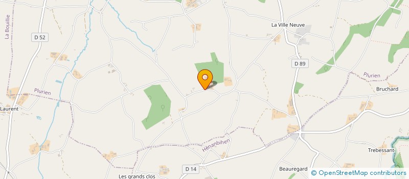 localisation de l'entreprise HENRY-VIDAILLAC  PLURIEN