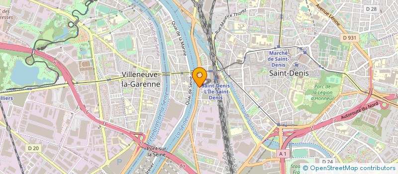 localisation de l'entreprise HENS  SAINT-DENIS