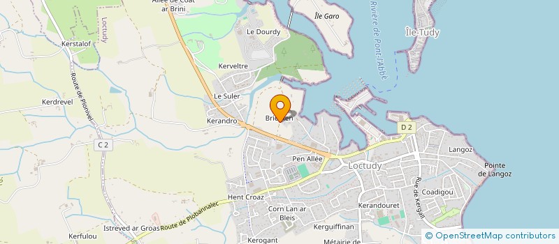 localisation de l'entreprise HENT AR BUGALE à LOCTUDY