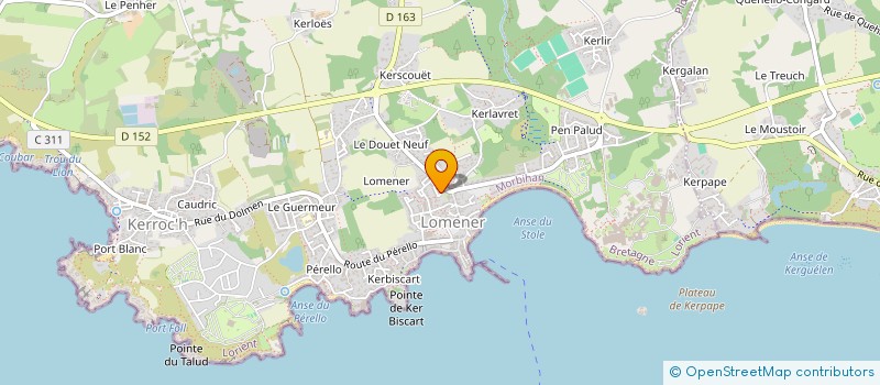 localisation de l'entreprise HENT AR MOR à PLOEMEUR