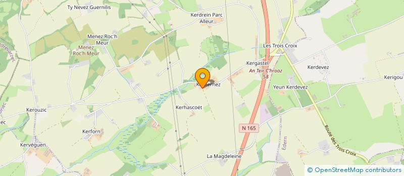 localisation de l'entreprise HENT KERBERNEZ  BRIEC