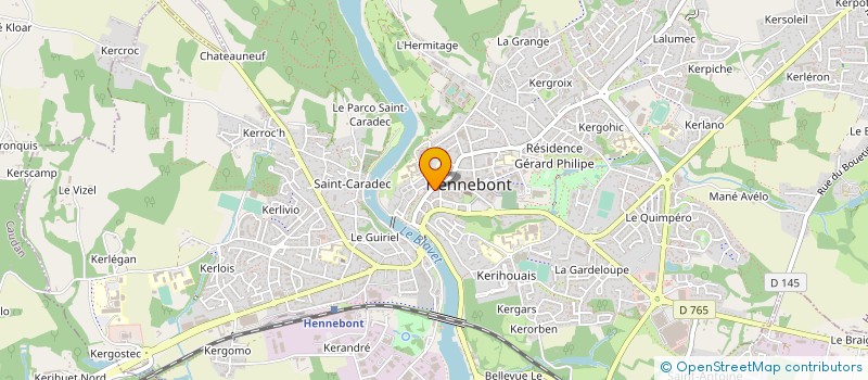localisation de l'entreprise HENT NEVEZ à HENNEBONT