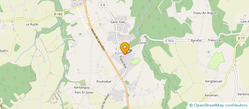 localisation de l'entreprise HENT PRAT BRAS  KERFOT