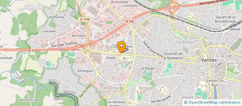 localisation de l'entreprise HENTAD à VANNES