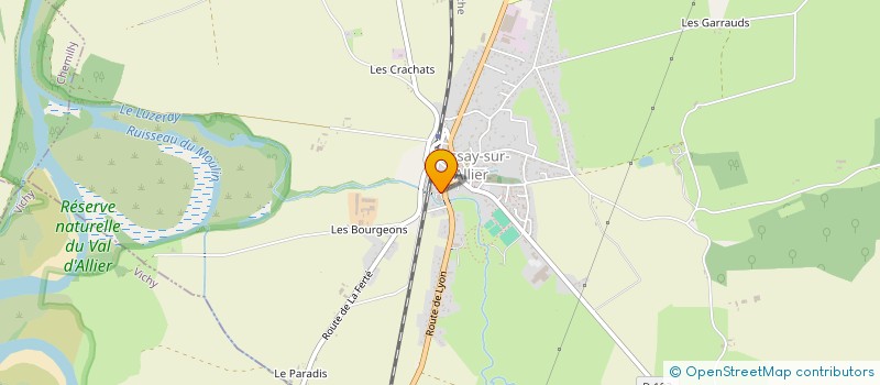 localisation de l'entreprise HENTEGUS  BESSAY-SUR-ALLIER