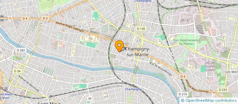 localisation de l'entreprise HENTHEA à CHAMPIGNY-SUR-MARNE
