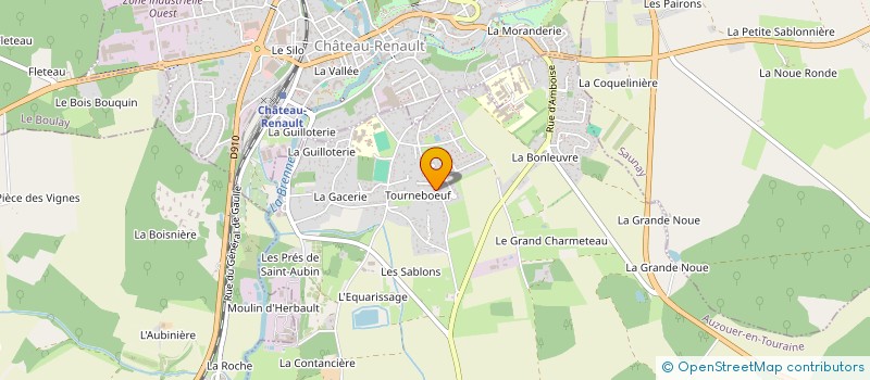 localisation de l'entreprise HENTRY PETITPEZ  AUZOUER-EN-TOURAINE