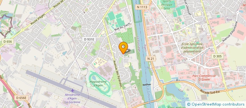 localisation de l'entreprise HEODEL  LE PASSAGE