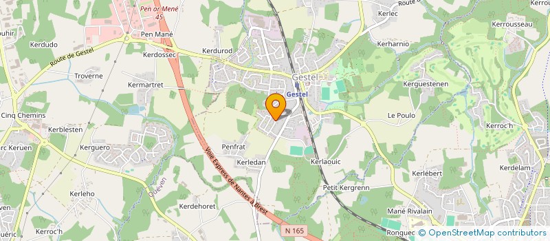 localisation de l'entreprise HEOL  GESTEL