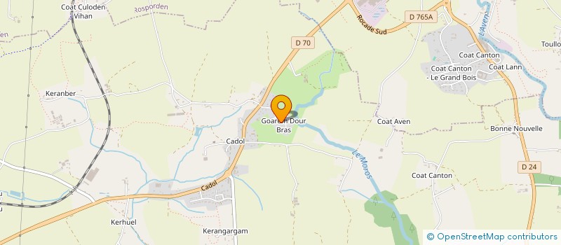 localisation de l'entreprise HEOL JARDINS  MELGVEN