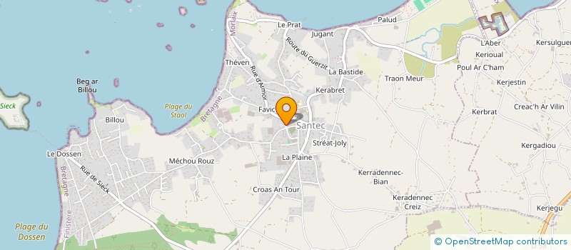 localisation de l'entreprise HEOL SANTEC  SANTEC