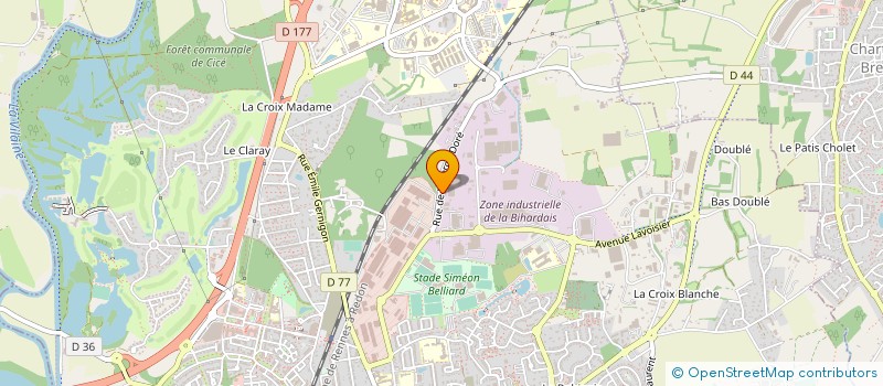 localisation de l'entreprise HEOLIAN à BRUZ