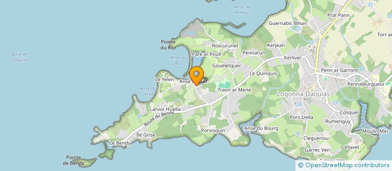 localisation de l'entreprise HEOLIEK  LOGONNA-DAOULAS