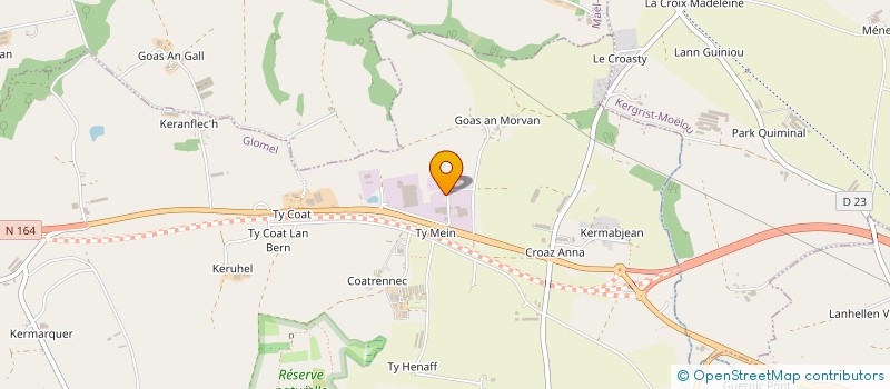 localisation de l'entreprise HEOLOVE  GLOMEL