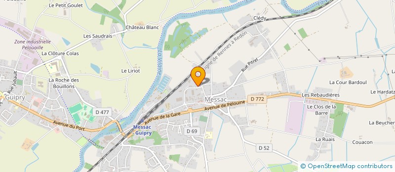 localisation de l'entreprise HEOLTEK  GUIPRY-MESSAC