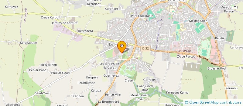 localisation de l'entreprise HEOLVAD à LE FOLGOET