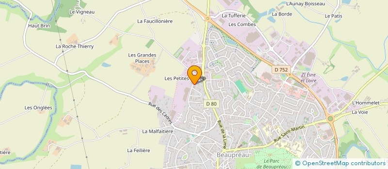 localisation de l'entreprise HEP  BEAUPREAU-EN-MAUGES