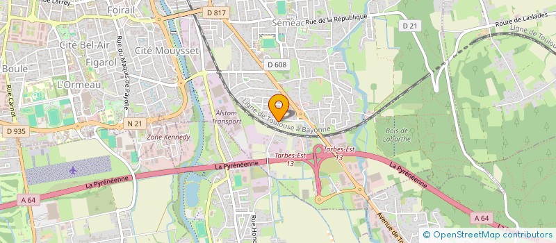 localisation de l'entreprise HEP INDUSTRIE  SEMEAC