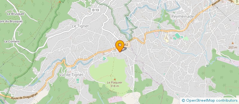 localisation de l'entreprise HEP' SERVICE à LE TIGNET