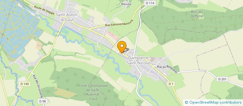 localisation de l'entreprise HEP TAXI  SAINT-NICOLAS-D'ALIERMONT