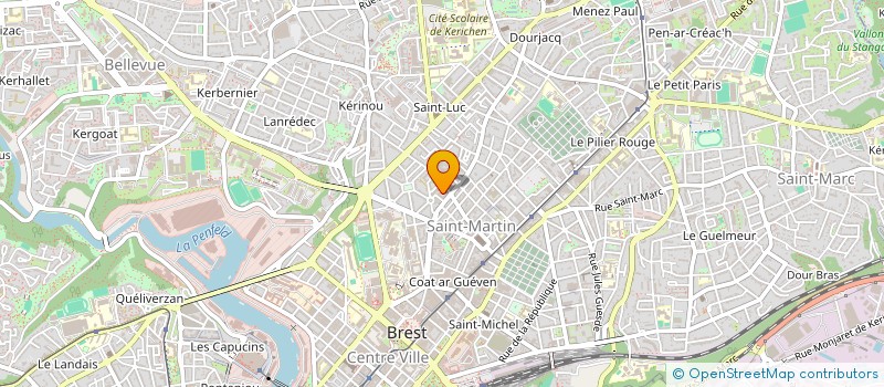 localisation de l'entreprise HEPATO GASTRO ENTEROLOGIE  BRETAGNE à BREST