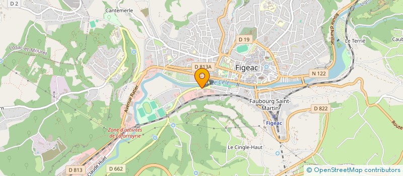 localisation de l'entreprise HEPDIS à FIGEAC