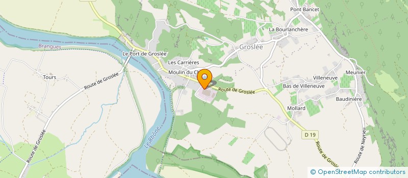 localisation de l'entreprise HEPHA à GROSLEE-SAINT-BENOIT
