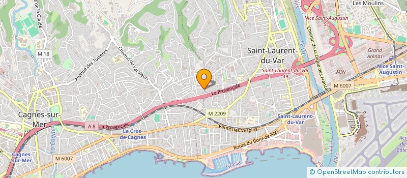 localisation de l'entreprise HEPHAESTATE à CAGNES SUR MER