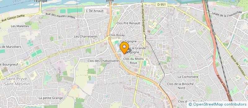 localisation de l'entreprise HEPHAIS à ORLEANS