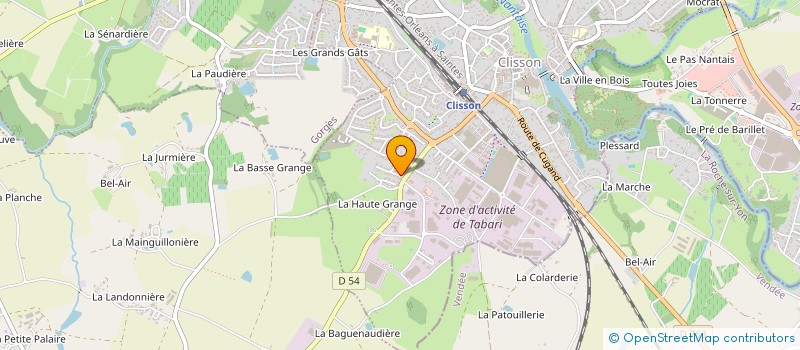 localisation de l'entreprise HEPHAISTOS à CLISSON