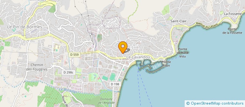 localisation de l'entreprise HEPHAISTOS à LE LAVANDOU