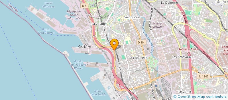 localisation de l'entreprise HEPI SAS à MARSEILLE 15