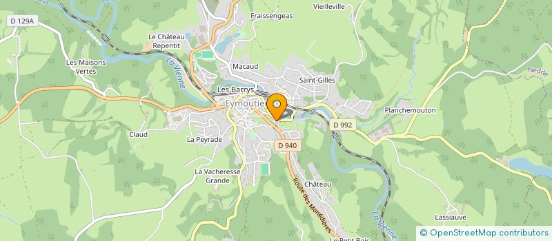 localisation de l'entreprise HEPIC à EYMOUTIERS
