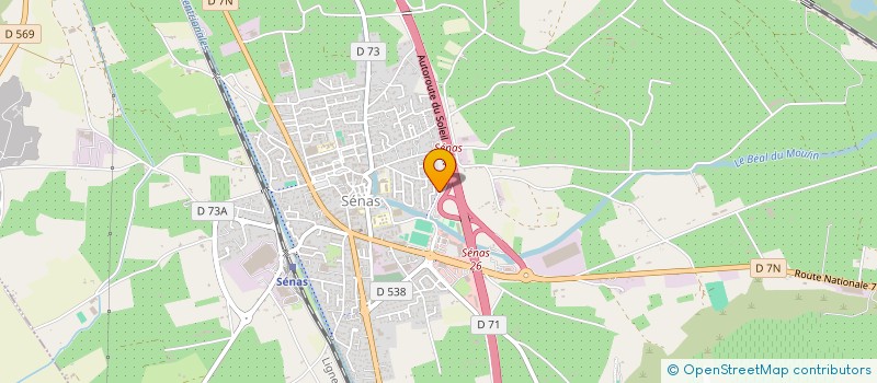 localisation de l'entreprise HEPILOG  SENAS