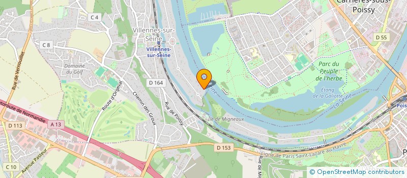 localisation de l'entreprise HEPM  VILLENNES-SUR-SEINE