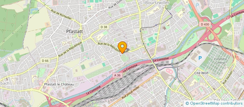 localisation de l'entreprise HEPO à PFASTATT